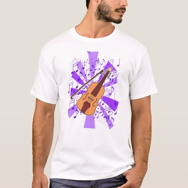 Violin and Music  T-Shirt (Front)