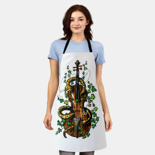 Violin and snake apron