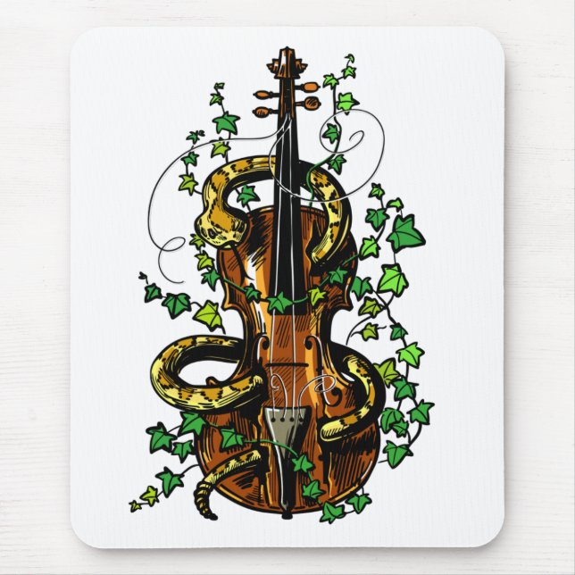 Violin and snake mouse pad (Front)
