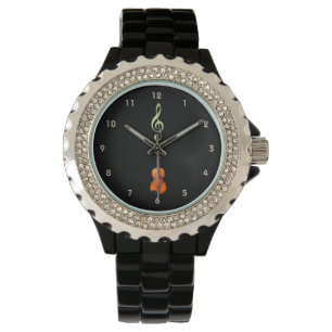Violin and Treble Clef Watch