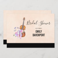 Violin, Ballet Shoes and Butterflies Bridal Shower