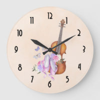 Violin, Ballet Shoes, Flowers and Butterflies
