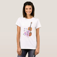 Violin, Ballet Shoes, Flowers and Butterflies