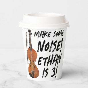 Violin Birthday Party Paper Cups - Music Birthday