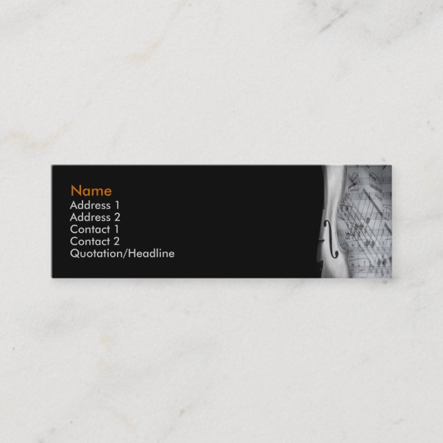 Violin Business Card (Front)