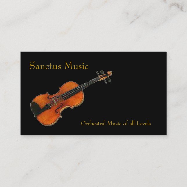 Violin Business Card (Front)