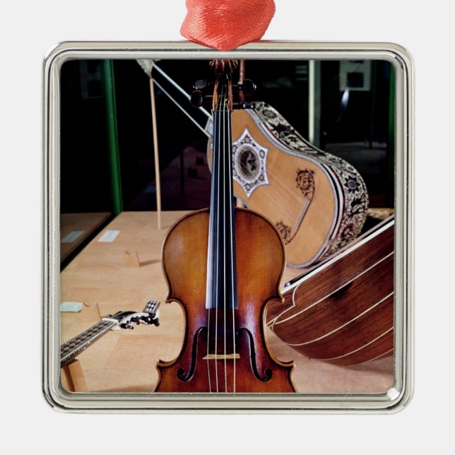 Violin, by Stradivari, Cremona, 1699 (photo; Metal Tree Decoration (Front)