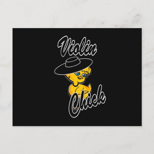 Violin Chick #4 Postcard (Front)
