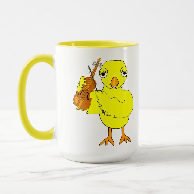 Violin Chick Mug (Left)