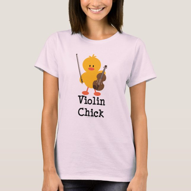 Violin Chick Organic Tee (Front)