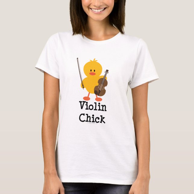Violin Chick T shirt (Front)