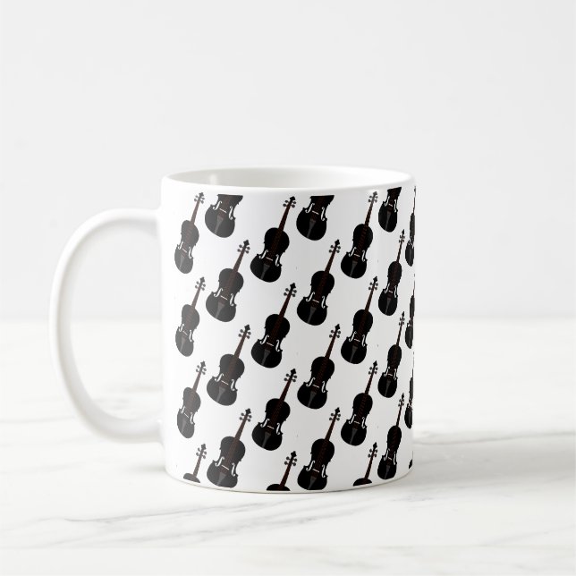 violin coffee mug (Left)