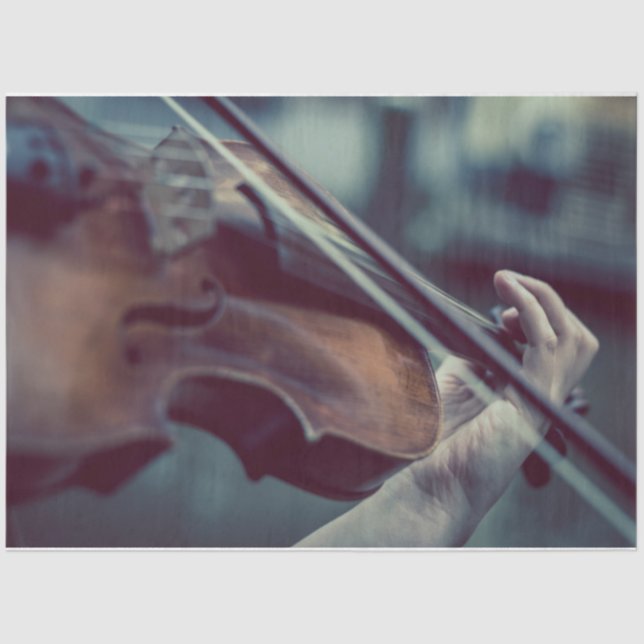 Violin Decoupage Tissue Paper (Front)