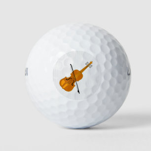 Violin Drawing Golf Balls