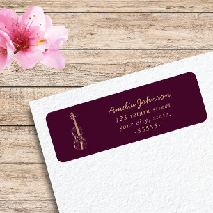 Violin Elegant Script Music Teacher Modern