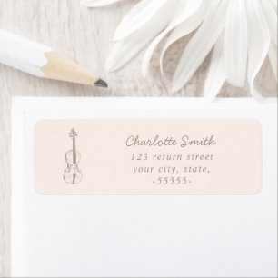 Violin Elegant Script Music Teacher Modern Pink