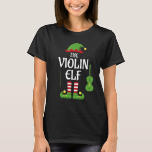 Violin Elf Family Matching Group Christmas T-Shirt