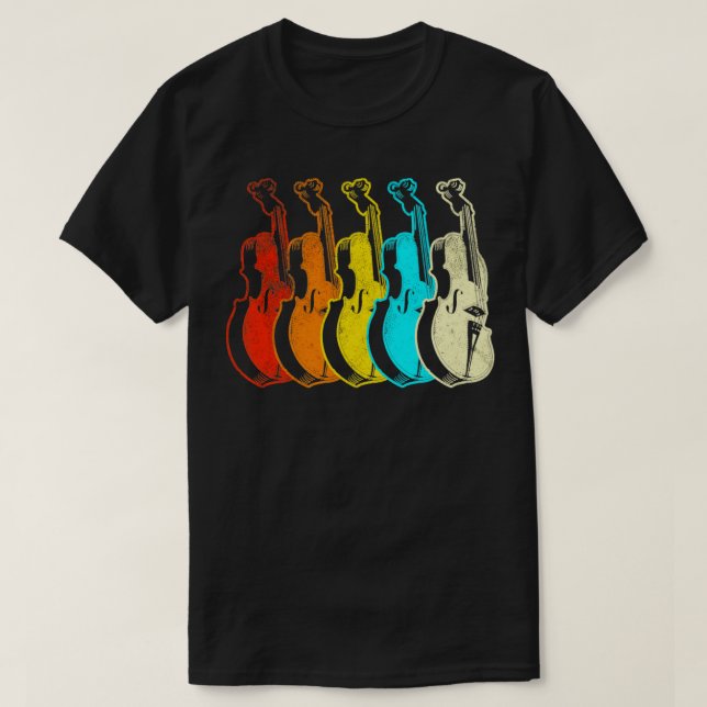 Violin Fiddle T-Shirt (Design Front)
