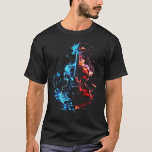 Violin Flames Musical Instrument Violinist Musicia T-Shirt