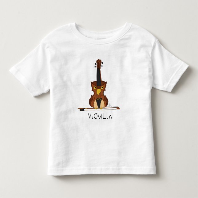 Violin Funny Cute Toddler T-Shirt (Front)