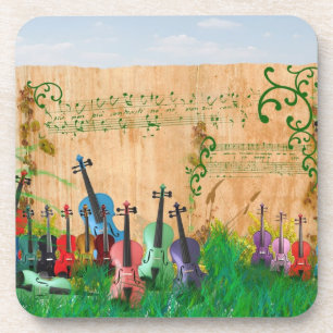 Violin Garden Coaster