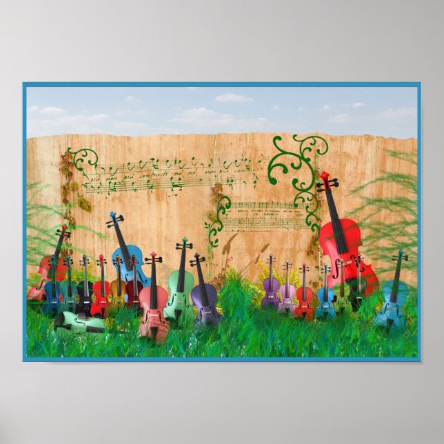 Violin Garden Poster (Front)
