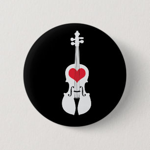 Violin Gift Button-Classic Design 6 Cm Round Badge