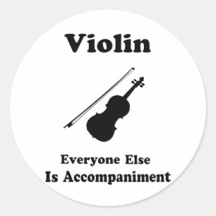 Violin Gift Classic Round Sticker