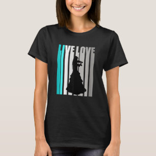 Violin Girl Kid Orange Loves Loves To Orchestra Pl T-Shirt