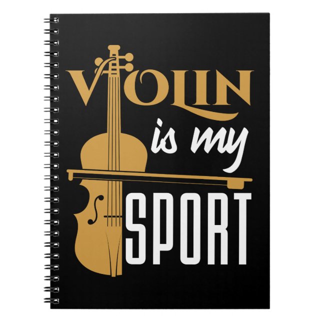 Violin Is My Sport Notebook (Front)