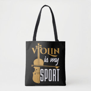 Violin Is My Sport Tote Bag