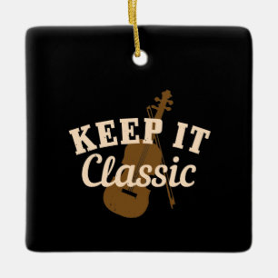 Violin - Keep It Classic Ceramic Ornament