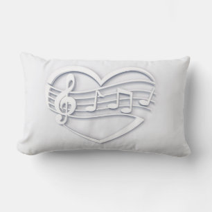 Violin key elegant lumbar cushion
