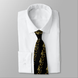 Violin key elegant tie