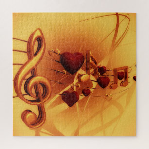 Violin key jigsaw puzzle