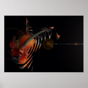 Violin-key Poster