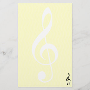 violin key stationery