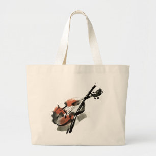 Violin Large Tote Bag