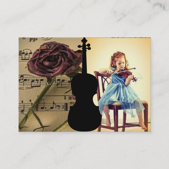 Violin Lesson Business Card (Front)