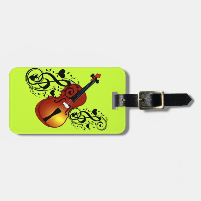 Violin,Lover at Heart_ Luggage Tag (Front Horizontal)