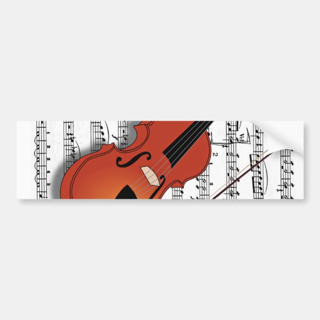 Violin Lover_ Bumper Sticker (Front)