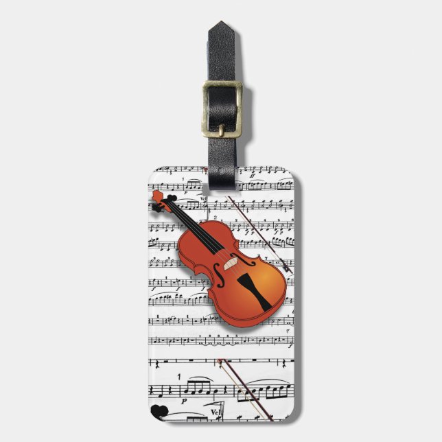 Violin Lover_Luggage Tag (Front Vertical)