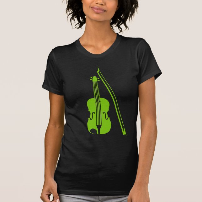Violin - Martian Green T-Shirt (Front)