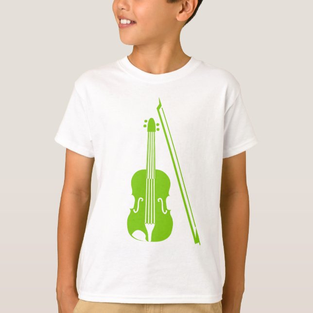 Violin - Martian Green T-Shirt (Front)
