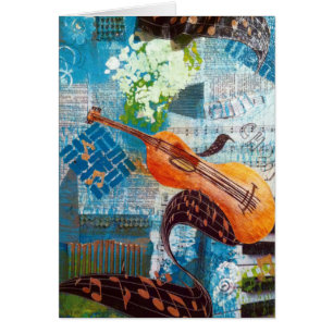 Violin Melody Greeting Card