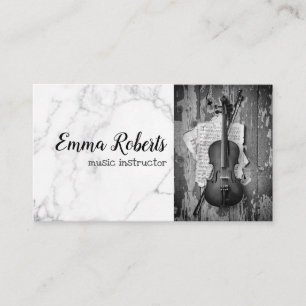 Violin Music Instructor Business Card