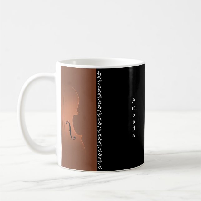Violin Music Instrument Coffee Mug (Left)