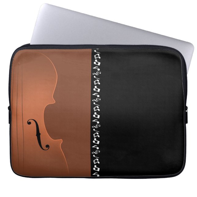 Violin Music Instrument Laptop Sleeve (Front)