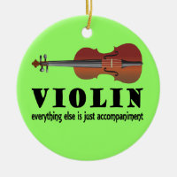 Violin Music Quote Ornament Gift