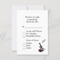 Violin Music RSVP with Entree Choices